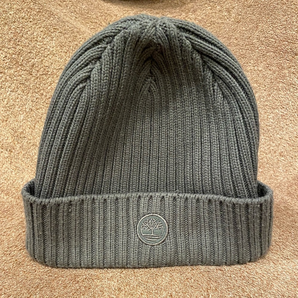 Grey Timberland beanie hat
